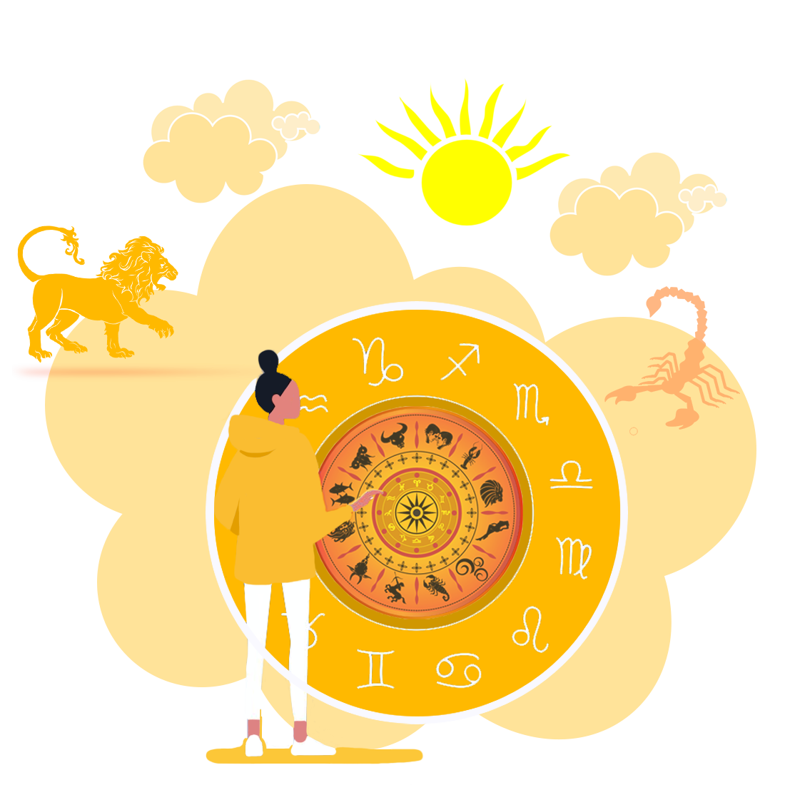 Vedic Astrology Chart Illustration
